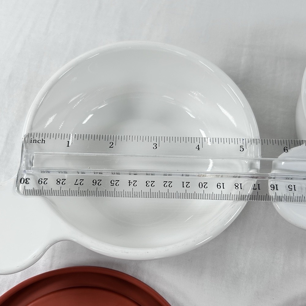 Corning Ware Grab It Bowls P-150-B 15 Oz With Refrigerator Lids Set Of 2 White - Picture 9 of 9